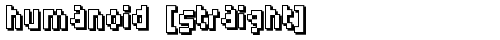 Humanoid [straight] Regular truetype font